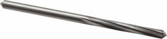 Made in USA - #17 High Speed Steel 6 Flute Chucking Reamer - Spiral Flute, 0.173" Straight Shank, 1-1/8" Flute Length, 3-3/8" OAL - Apex Tool & Supply