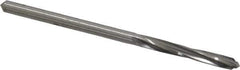 Made in USA - #23 High Speed Steel 4 Flute Chucking Reamer - Spiral Flute, 0.154" Straight Shank, 1" Flute Length, 3-1/8" OAL - Apex Tool & Supply
