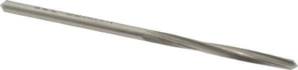 Made in USA - #39 High Speed Steel 4 Flute Chucking Reamer - Spiral Flute, 0.0995" Straight Shank, 7/8" Flute Length, 2-3/8" OAL - Apex Tool & Supply