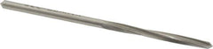 Made in USA - #39 High Speed Steel 4 Flute Chucking Reamer - Spiral Flute, 0.0995" Straight Shank, 7/8" Flute Length, 2-3/8" OAL - Apex Tool & Supply