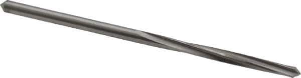 Made in USA - #42 High Speed Steel 4 Flute Chucking Reamer - Spiral Flute, 3/32" Straight Shank, 3/4" Flute Length, 2-1/4" OAL - Apex Tool & Supply