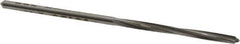Made in USA - #49 High Speed Steel 4 Flute Chucking Reamer - Spiral Flute, 0.073" Straight Shank, 3/4" Flute Length, 2" OAL - Apex Tool & Supply