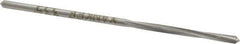Made in USA - 1/16" High Speed Steel 4 Flute Chucking Reamer - Spiral Flute, 1/16" Straight Shank, 1/2" Flute Length, 1-7/8" OAL - Apex Tool & Supply