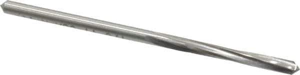 Made in USA - 1/8" High Speed Steel 4 Flute Chucking Reamer - Spiral Flute, 1/8" Straight Shank, 7/8" Flute Length, 2-3/4" OAL - Apex Tool & Supply