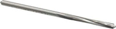 Made in USA - 1/8" High Speed Steel 4 Flute Chucking Reamer - Spiral Flute, 1/8" Straight Shank, 7/8" Flute Length, 2-3/4" OAL - Apex Tool & Supply