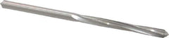 Made in USA - 9/64" High Speed Steel 4 Flute Chucking Reamer - Spiral Flute, 9/64" Straight Shank, 1" Flute Length, 2-7/8" OAL - Apex Tool & Supply