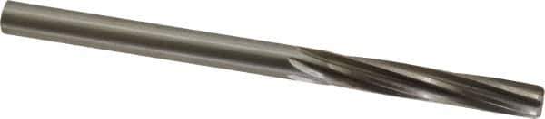 Made in USA - 17/64" High Speed Steel 6 Flute Chucking Reamer - Spiral Flute, 17/64" Straight Shank, 1-1/2" Flute Length, 4-1/8" OAL - Apex Tool & Supply