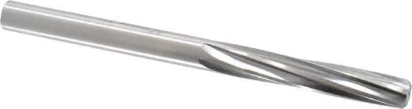 Made in USA - 3/8" High Speed Steel 6 Flute Chucking Reamer - Spiral Flute, 3/8" Straight Shank, 1-3/4" Flute Length, 5" OAL - Apex Tool & Supply