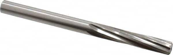 Made in USA - 25/64" High Speed Steel 6 Flute Chucking Reamer - Apex Tool & Supply