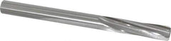 Made in USA - 1/2" High Speed Steel 6 Flute Chucking Reamer - Spiral Flute, 1/2" Straight Shank, 2" Flute Length, 6" OAL - Apex Tool & Supply