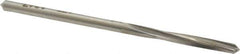 Made in USA - 1/8" High Speed Steel 4 Flute Chucking Reamer - Spiral Flute, 1/8" Straight Shank, 1-3/16" Flute Length, 2-5/8" OAL - Apex Tool & Supply
