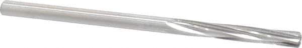 Made in USA - 3/16" High Speed Steel 6 Flute Chucking Reamer - Spiral Flute, 3/16" Straight Shank, 1-1/8" Flute Length, 3-1/2" OAL - Apex Tool & Supply