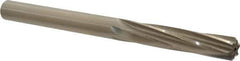 Made in USA - 0.4355" High Speed Steel 6 Flute Chucking Reamer - Spiral Flute, 0.4355" Straight Shank, 1-3/4" Flute Length, 5-1/2" OAL - Apex Tool & Supply