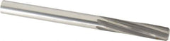 Made in USA - 1/2" High Speed Steel 6 Flute Chucking Reamer - Spiral Flute, 1/2" Straight Shank, 2" Flute Length, 6" OAL - Apex Tool & Supply