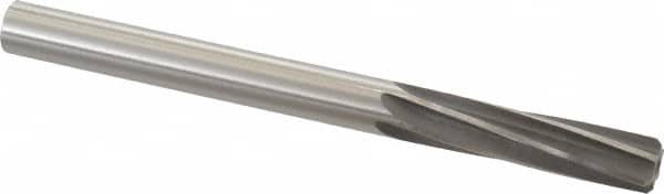 Made in USA - 0.4995" High Speed Steel 6 Flute Dowel Pin Chucking Reamer - Apex Tool & Supply