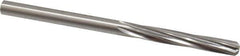 Made in USA - Letter D High Speed Steel 6 Flute Chucking Reamer - Spiral Flute, 0.246" Straight Shank, 1-1/2" Flute Length, 4" OAL - Apex Tool & Supply