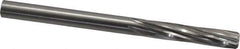Made in USA - Letter U High Speed Steel 6 Flute Chucking Reamer - Spiral Flute, 0.368" Straight Shank, 1-3/4" Flute Length, 5" OAL - Apex Tool & Supply