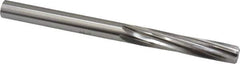 Made in USA - Letter Y High Speed Steel 6 Flute Chucking Reamer - Spiral Flute, 0.404" Straight Shank, 1-3/4" Flute Length, 5-1/4" OAL - Apex Tool & Supply