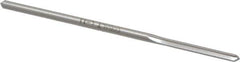 Made in USA - 5/32" Cobalt 4 Flute Chucking Reamer - Straight Flute, 0.151" Straight Shank, 1" Flute Length, 4" OAL - Apex Tool & Supply