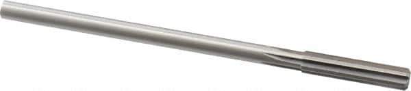 Made in USA - 21/64" Cobalt 6 Flute Chucking Reamer - Straight Flute, 0.2792" Straight Shank, 1-1/2" Flute Length, 6" OAL - Apex Tool & Supply