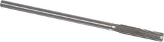 Made in USA - 3/8" Cobalt 6 Flute Chucking Reamer - Straight Flute, 0.3105" Straight Shank, 1-3/4" Flute Length, 7" OAL - Apex Tool & Supply
