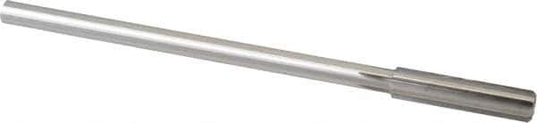 Made in USA - 13/32" Cobalt 6 Flute Chucking Reamer - Straight Flute, 0.3105" Straight Shank, 1-3/4" Flute Length, 7" OAL - Apex Tool & Supply