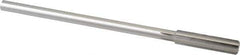 Made in USA - 13/32" Cobalt 6 Flute Chucking Reamer - Straight Flute, 0.3105" Straight Shank, 1-3/4" Flute Length, 7" OAL - Apex Tool & Supply