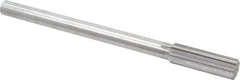 Made in USA - 23/32" Cobalt 8 Flute Chucking Reamer - Straight Flute, 0.5615" Straight Shank, 2-1/4" Flute Length, 9" OAL - Apex Tool & Supply