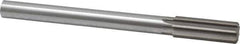 Made in USA - 7/8" Cobalt 8 Flute Chucking Reamer - Straight Flute, 3/4" Straight Shank, 2-5/8" Flute Length, 10" OAL - Apex Tool & Supply