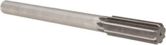 Made in USA - 29/32" Cobalt 8 Flute Chucking Reamer - Straight Flute, 3/4" Straight Shank, 2-5/8" Flute Length, 10" OAL - Apex Tool & Supply