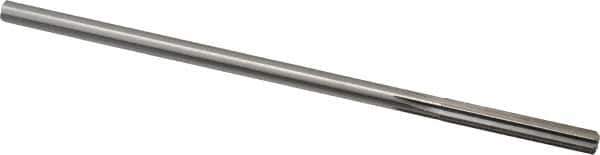 Made in USA - #1 Cobalt 6 Flute Chucking Reamer - Straight Flute, 0.2173" Straight Shank, 1-1/2" Flute Length, 6" OAL - Apex Tool & Supply