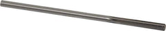 Made in USA - #3 Cobalt 6 Flute Chucking Reamer - Straight Flute, 0.2075" Straight Shank, 1-1/4" Flute Length, 5" OAL - Apex Tool & Supply