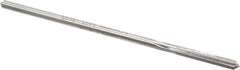 Made in USA - #18 Cobalt 6 Flute Chucking Reamer - Straight Flute, 0.1595" Straight Shank, 1-1/8" Flute Length, 4-1/2" OAL - Apex Tool & Supply