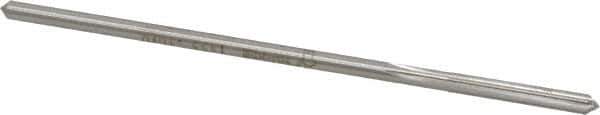 Made in USA - #20 Cobalt 6 Flute Chucking Reamer - Straight Flute, 0.153" Straight Shank, 1-1/8" Flute Length, 4-1/2" OAL - Apex Tool & Supply