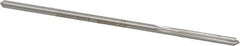Made in USA - #20 Cobalt 6 Flute Chucking Reamer - Straight Flute, 0.153" Straight Shank, 1-1/8" Flute Length, 4-1/2" OAL - Apex Tool & Supply