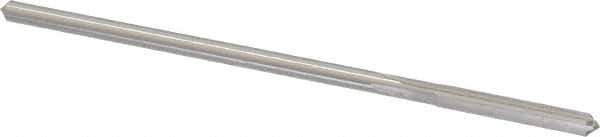 Made in USA - #25 Cobalt 4 Flute Chucking Reamer - Straight Flute, 0.143" Straight Shank, 1" Flute Length, 4" OAL - Apex Tool & Supply