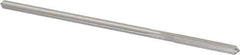 Made in USA - #25 Cobalt 4 Flute Chucking Reamer - Straight Flute, 0.143" Straight Shank, 1" Flute Length, 4" OAL - Apex Tool & Supply