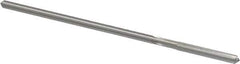 Made in USA - #27 Cobalt 4 Flute Chucking Reamer - Straight Flute, 0.135" Straight Shank, 1" Flute Length, 4" OAL - Apex Tool & Supply