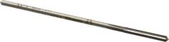 Made in USA - #31 Cobalt 4 Flute Chucking Reamer - Straight Flute, 0.112" Straight Shank, 7/8" Flute Length, 3-1/2" OAL - Apex Tool & Supply