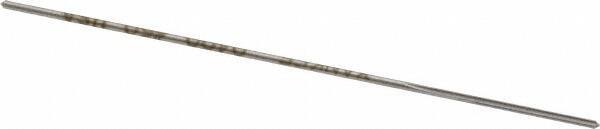 Made in USA - #60 Cobalt 4 Flute Chucking Reamer - Straight Flute, 0.039" Straight Shank, 1/2" Flute Length, 2-1/2" OAL - Apex Tool & Supply