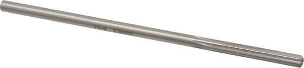 Made in USA - Letter H Cobalt 6 Flute Chucking Reamer - Straight Flute, 1/4" Straight Shank, 1-1/2" Flute Length, 6" OAL - Apex Tool & Supply