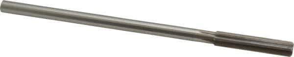 Made in USA - Letter V Cobalt 6 Flute Chucking Reamer - Straight Flute, 0.3105" Straight Shank, 1-3/4" Flute Length, 7" OAL - Apex Tool & Supply