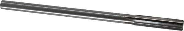 Made in USA - Letter Z Cobalt 6 Flute Chucking Reamer - Straight Flute, 0.373" Straight Shank, 1-3/4" Flute Length, 7" OAL - Apex Tool & Supply