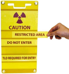 NMC - 16-1/2" Long x 8" Wide, Rigid Plastic Safety Sign - Rectangle, 0.01" Thick, Use for Hazardous Materials - Apex Tool & Supply