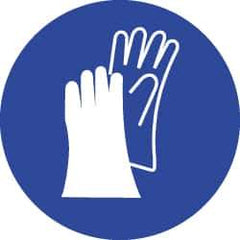 NMC - ISO Label - White & Blue, 2" Long x 2" High, Sign Muscle Finish - Apex Tool & Supply