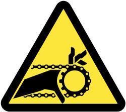 NMC - ISO Label - Black & Yellow, 2" Long x 2" High, Sign Muscle Finish - Apex Tool & Supply