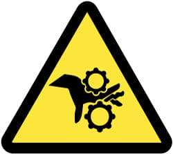 NMC - ISO Label - Black & Yellow, 2" Long x 2" High, Sign Muscle Finish - Apex Tool & Supply