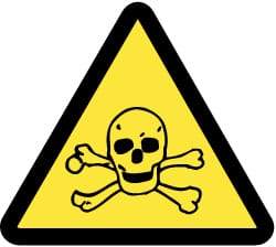 NMC - ISO Label - Black & Yellow, 2" Long x 2" High, Sign Muscle Finish - Apex Tool & Supply