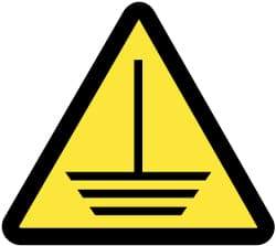 NMC - ISO Label - Black & Yellow, 2" Long x 2" High, Sign Muscle Finish - Apex Tool & Supply