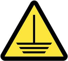 NMC - ISO Label - Black & Yellow, 2" Long x 2" High, Sign Muscle Finish - Apex Tool & Supply